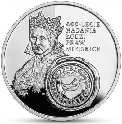 10zł 600-lecie nadania Łodzi praw miejskich